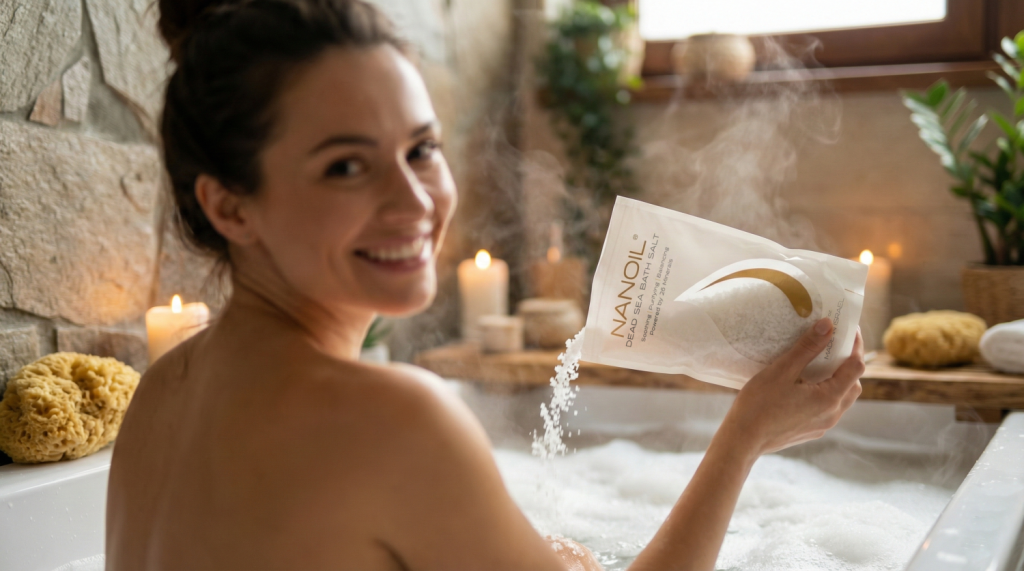 nanoil Kúpeľová soľ z Mŕtveho mora